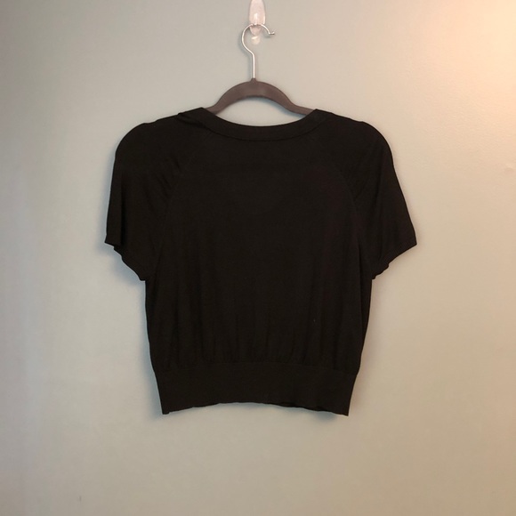 Ann Taylor Silk/Cotton Blend Lightweight Sweater Black Size M - Picture 4 of 4